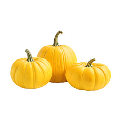 Obraz premium Fresh pumpkin isolated on a transparent background by AI generative. Thanksgiving day