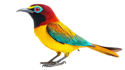 depiction of a vibrant, Vibrant Exotic Bird Perched Gracefully, Colorful Exotic Bird Resting on a Branch, Lively Exotic Bird Sitting Proudly, Radiant Exotic Bird Resting , on a transparent backgrounds