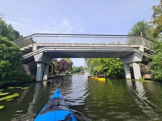 Kayak Tour across the Müggelspree River in Little Venice, Berlin Rahnsdorf