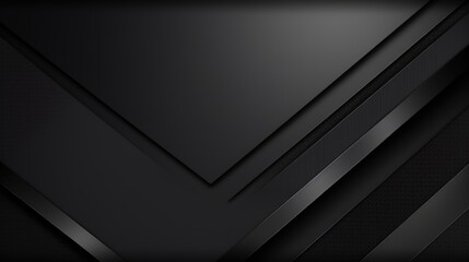 A sleek, modern black background featuring layered geometric shapes, ideal for design projects or digital presentations.