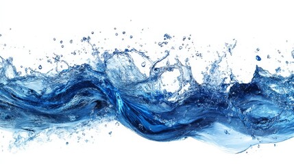 Blue Water Splash.
