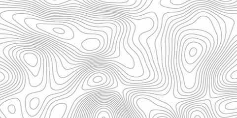 Abstract wave monochrome background in vector., Black and white abstract line contour or thopographic map pattern illustration background, 