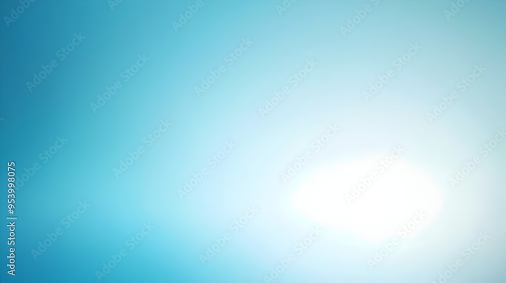 Poster soothing and versatile light blue gradient background with smooth transitions between shades creatin
