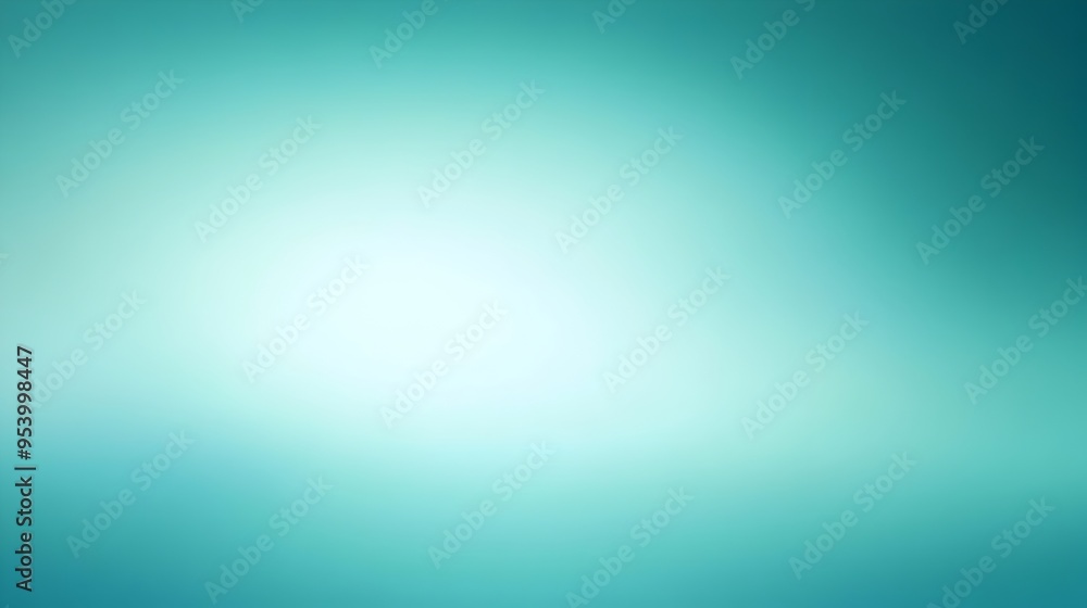 Poster elegant and soothing turquoise gradient background with smooth transitions between shades of blue id