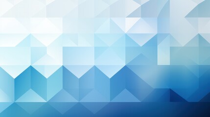 Fototapeta premium A geometric abstract background featuring a gradient of blue tones with triangular shapes, ideal for digital designs.