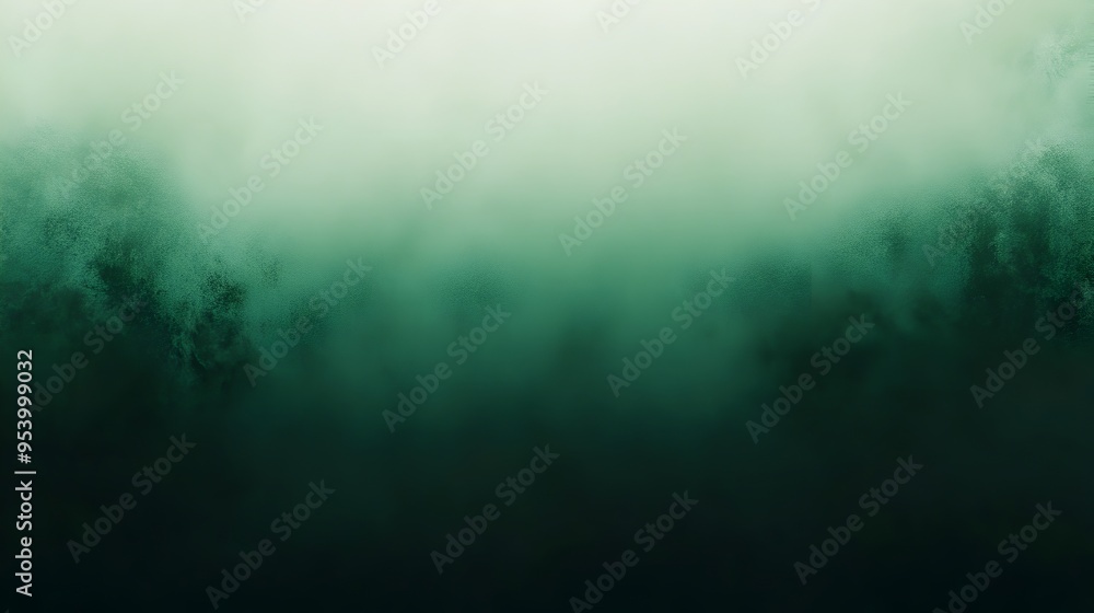 Poster serene and sophisticated green gradient background with seamless color transitions ideal for overlay