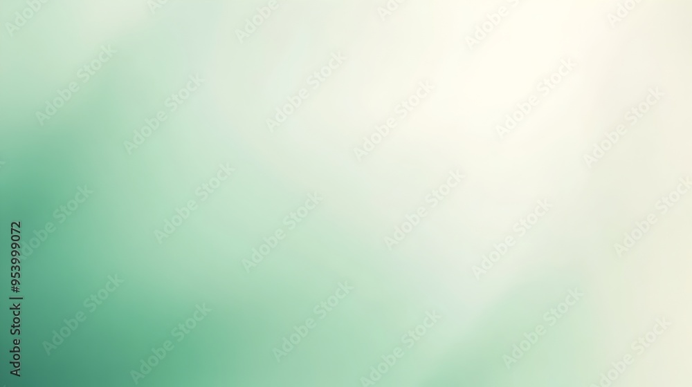 Poster tranquil mint green gradient background with smooth transitions between shades for versatile overlay