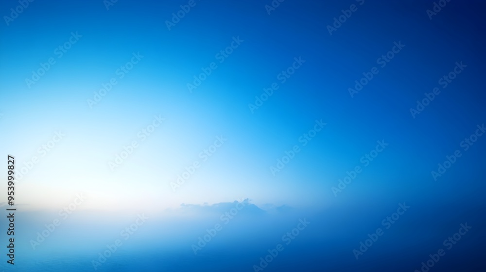 Poster elegant cobalt blue gradient abstract background with soft smooth transitions providing ample space 