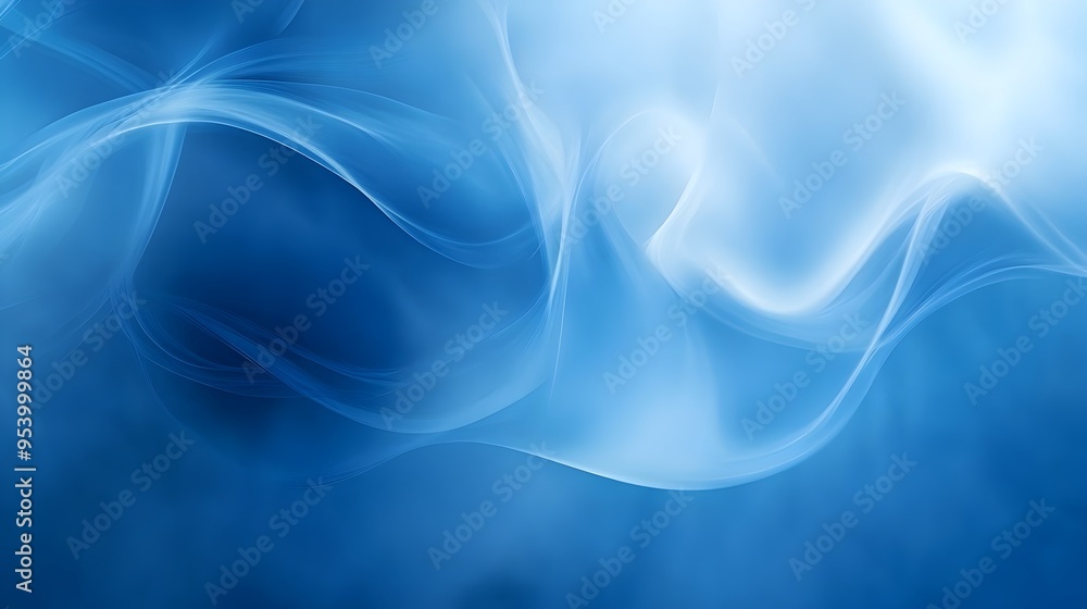 Poster elegant and versatile cobalt blue gradient background with fluid transitions and ample negative spac