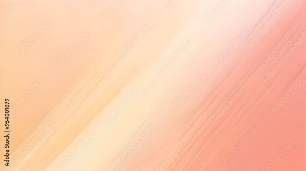 Poster sophisticated gradient background with seamless transitions between soft peach tones providing a bea