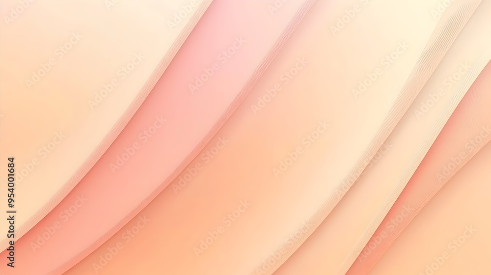 Poster serene peach gradient background with smooth transitions between shades providing ample space for te