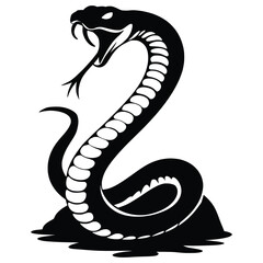 Snake Silhouette of Reptile Species