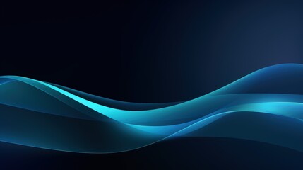 A smooth, flowing abstract design featuring blue waves against a dark background, ideal for digital art or backgrounds.