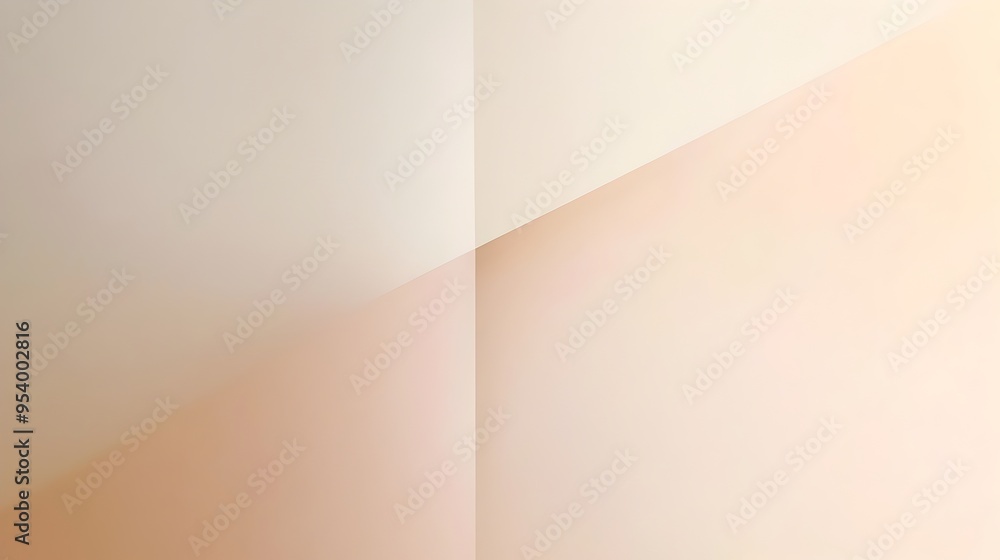Poster elegant beige gradient background with soft smooth transitions between shades for use as backdrop or