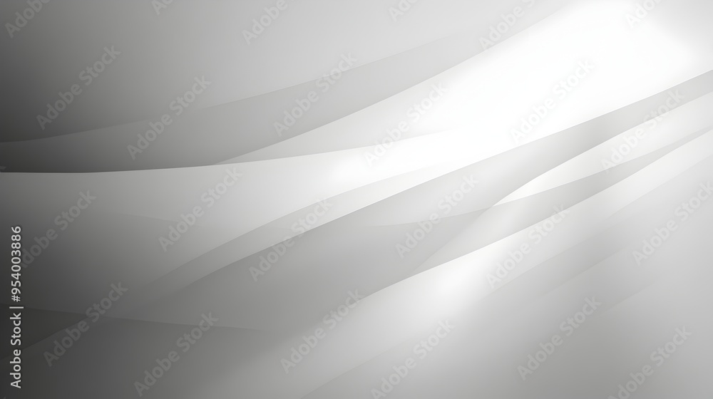 Poster beautifully designed gradient background featuring smooth transitions between light shades of gray c