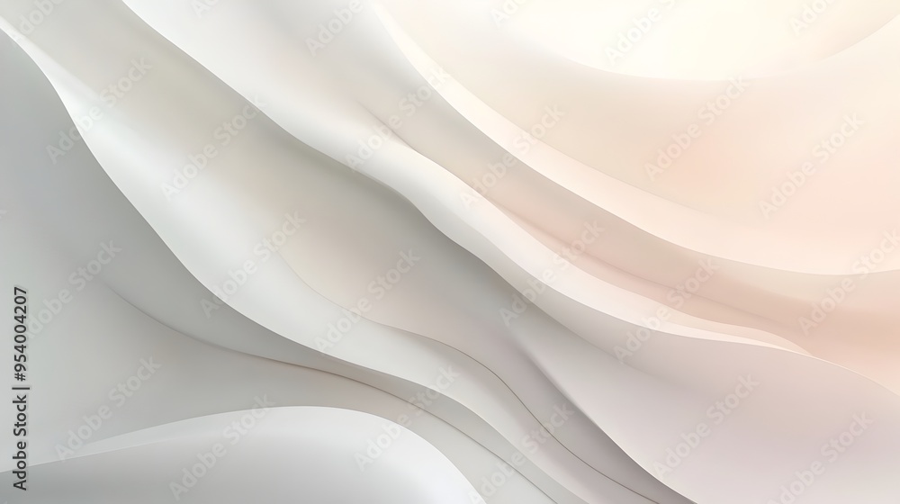 Poster beautifully minimalist gradient background with smooth transitions between shades of white creating 