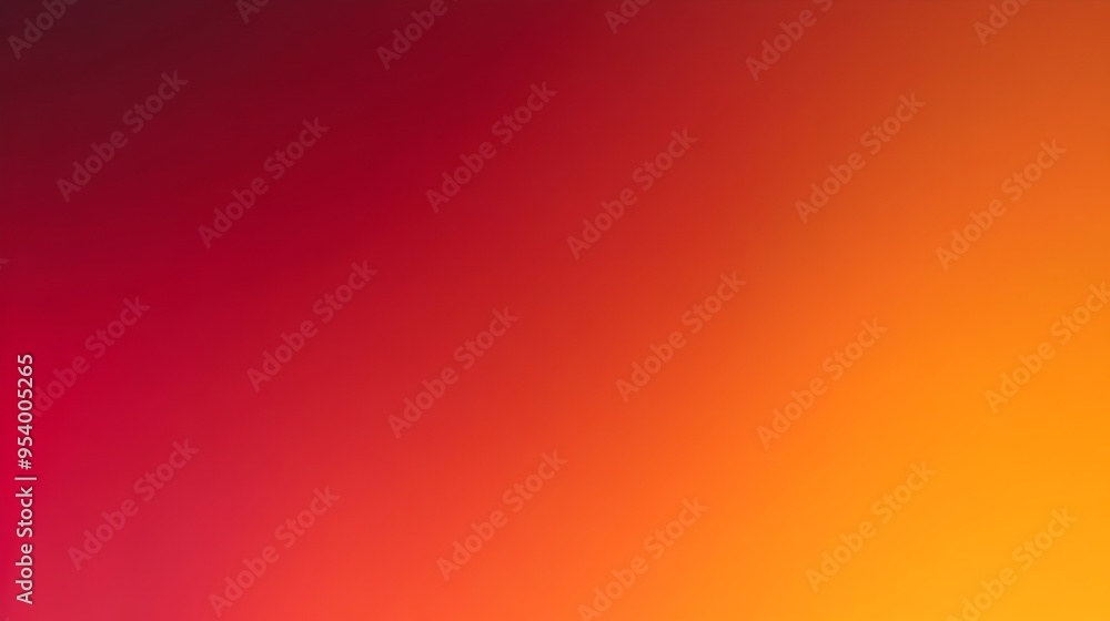 Poster warm and vibrant gradient background with seamless transitions between shades of red and orange crea