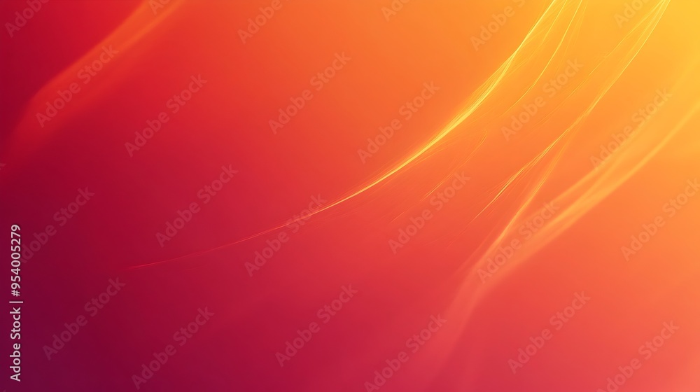 Poster elegant and minimalist gradient background with smooth transitions between shades of red and orange 