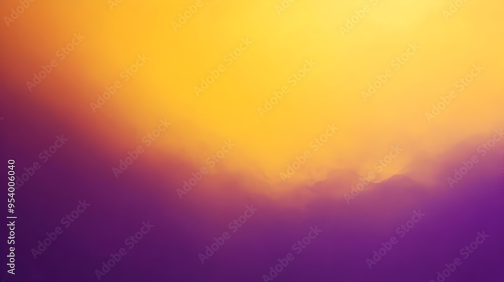 Poster smooth gradient background with seamless transitions between vibrant shades of yellow and purple cre