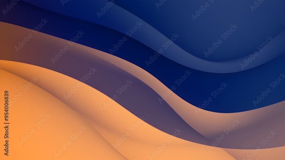 Poster seamless gradient background with smooth transitions between two to three shades of rich indigo and 