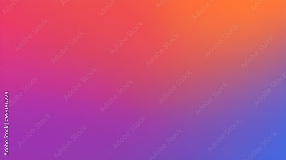 Poster smooth gradient background with seamless transitions between shades of vibrant orange and deep blue 