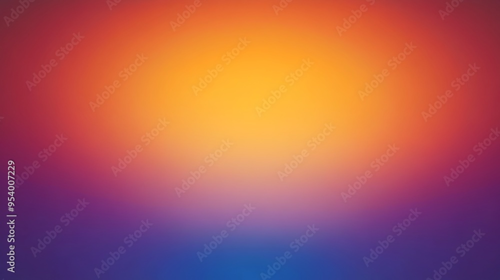 Poster minimalist and modern gradient background featuring a smooth transition between warm orange and cool