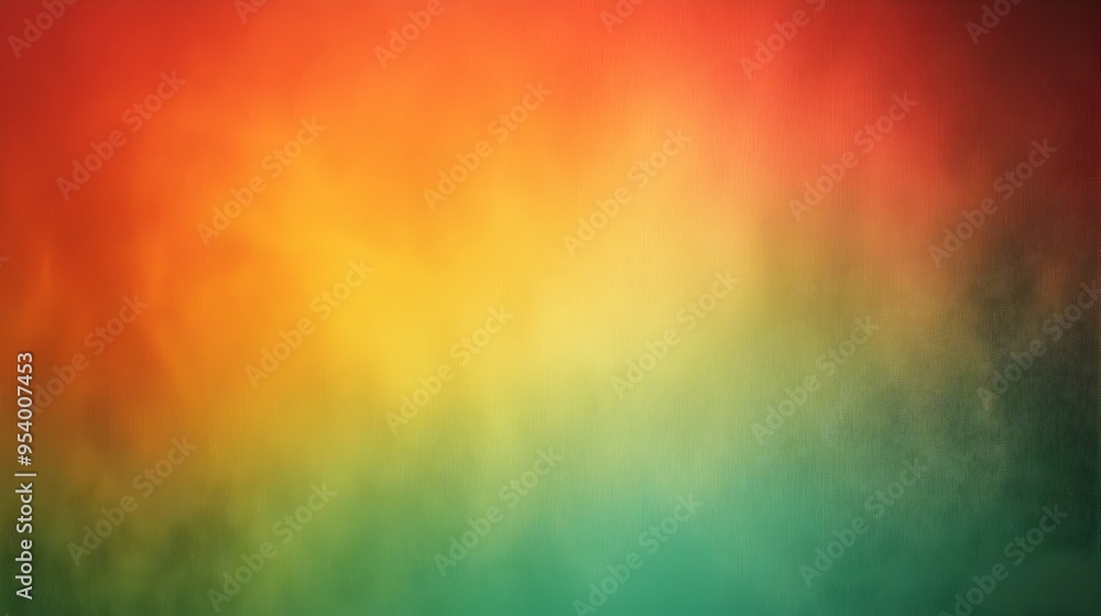 Poster soft and serene gradient background with seamless transitions between muted shades of green and red 