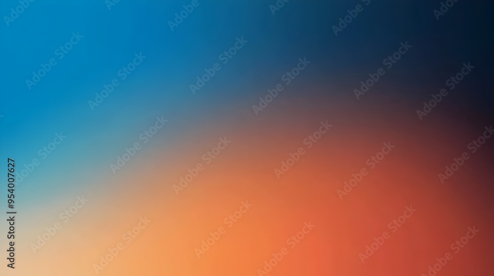 Poster elegant and modern cerulean and tangerine gradient background with smooth transitions leaving ample 