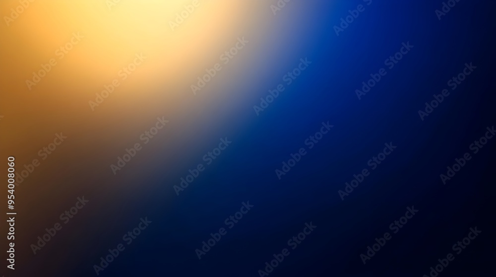 Poster elegant and visually striking gradient background with smooth transitions between royal blue and gol