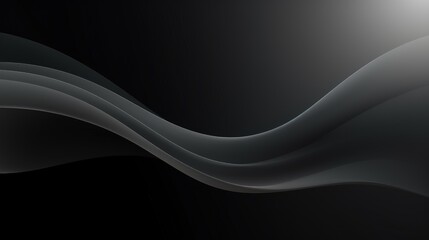 Obraz premium A smooth, flowing abstract design featuring dark tones and gentle curves, suitable for backgrounds or graphic projects.