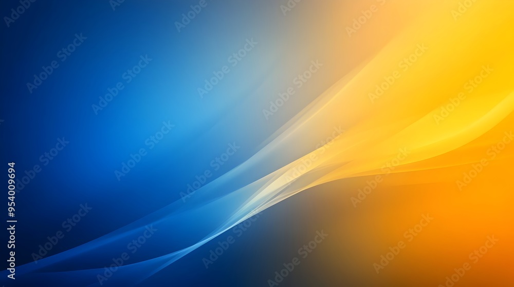Poster elegant and minimalist gradient background with seamless transitions between soothing shades of blue
