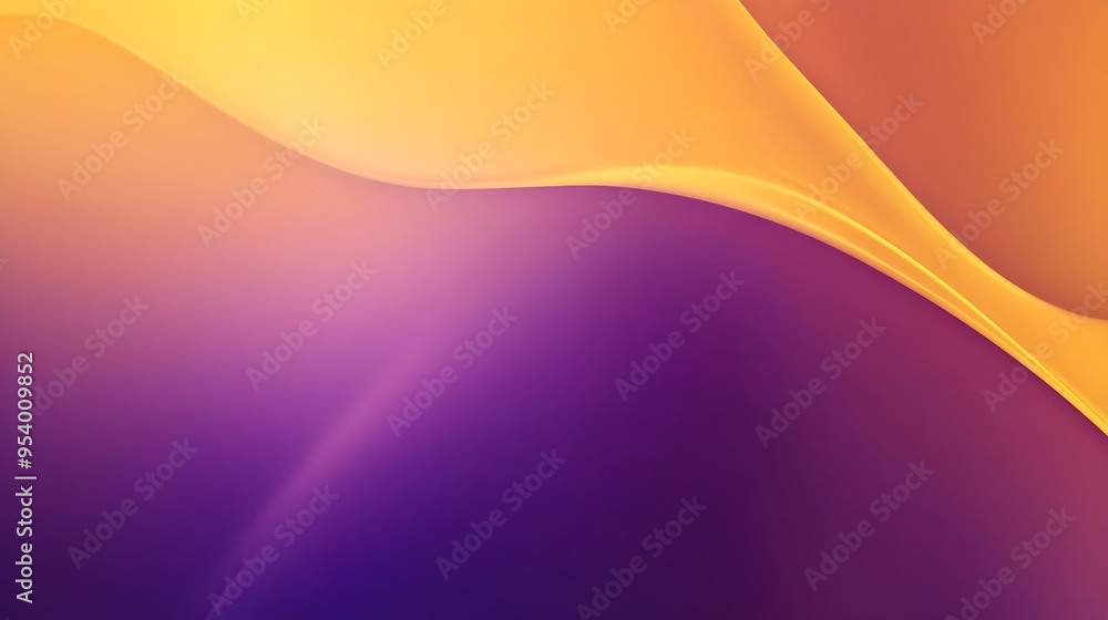 Poster vibrant gradient background featuring smooth transitions between shades of purple and lemon creating