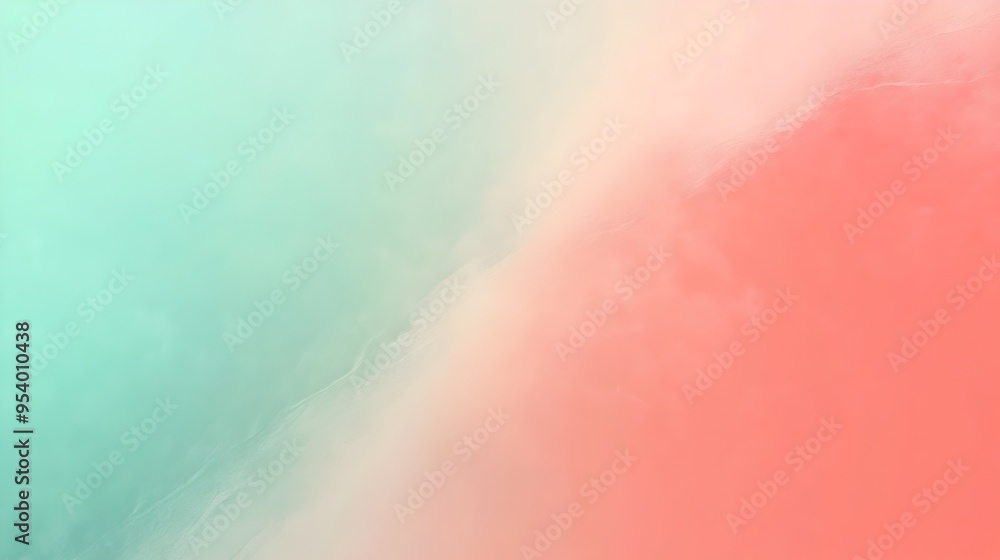 Poster visually striking gradient background with a smooth transition between soothing shades of coral and 