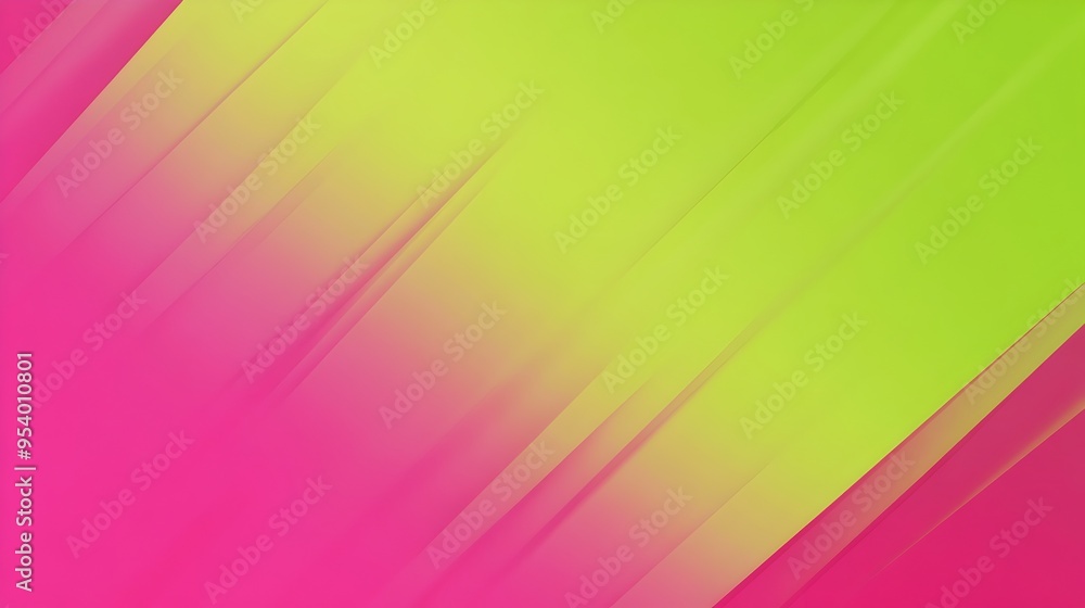 Poster gradient background with smooth transitions between 2 3 shades of lime and magenta leaving ample spa