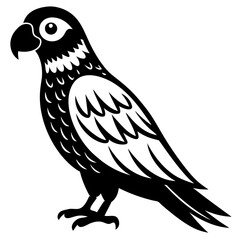 Obraz premium a parrot bird on a white background