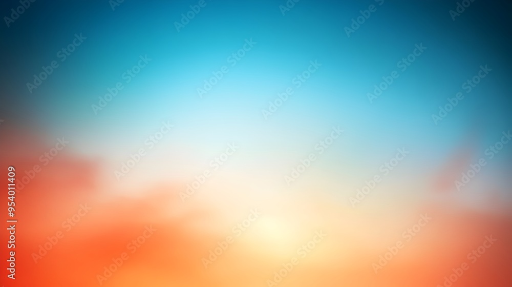 Poster a vibrant and modern gradient background featuring smooth transitions between various shades of blue