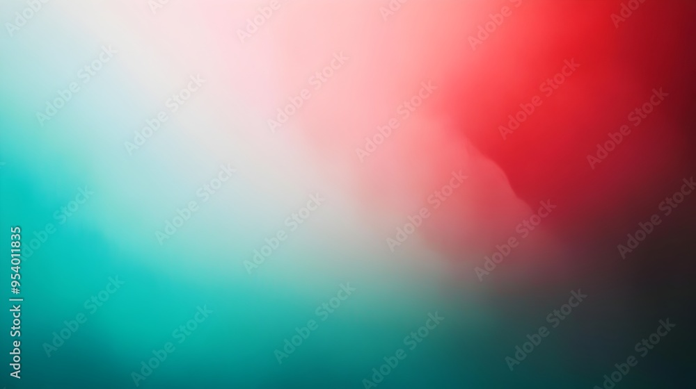 Poster captivating gradient background with smooth transitions between shades of scarlet and turquoise prov