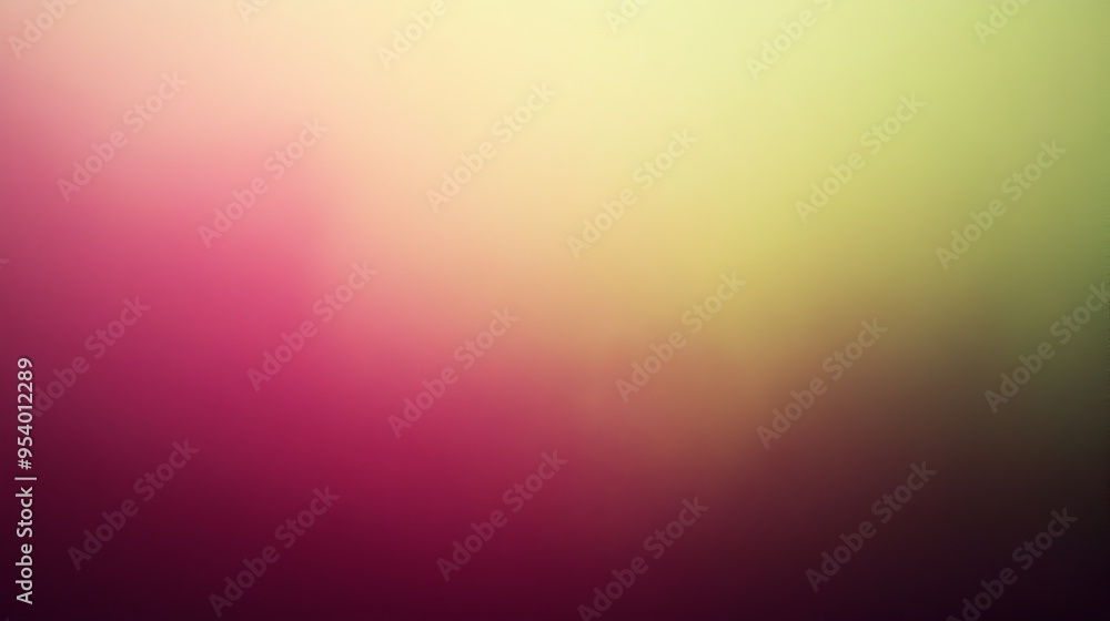 Poster elegant and minimalist gradient background with smooth transitions between olive and magenta shades 