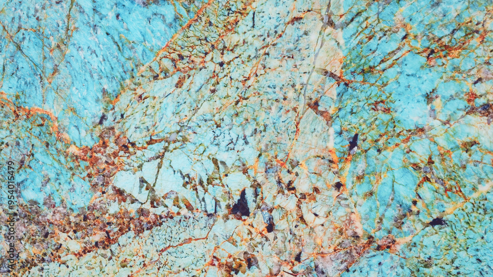 Poster A wall abctract texture background  with a blue and brown color scheme. The wall has a textured surface and he is made of stone