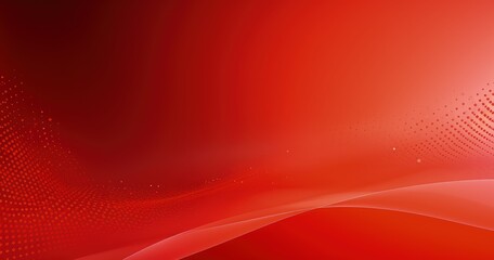 A vibrant red abstract background with smooth curves and dotted patterns, suitable for digital design and presentations.