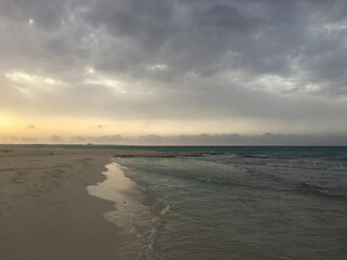sunset on the beach
