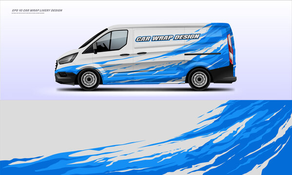 Universal Racing Car wrap livery design. water grunge design