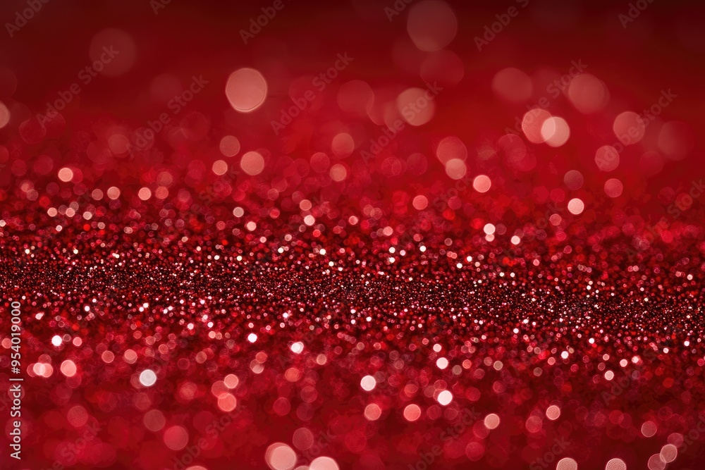 Poster red glitter bokeh background. perfect for adding sparkle and festive cheer to your designs.