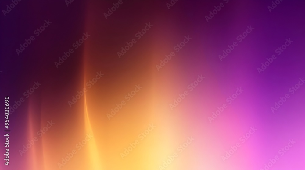 Poster beautifully designed gradient background with seamless transitions between shades of purple and gold