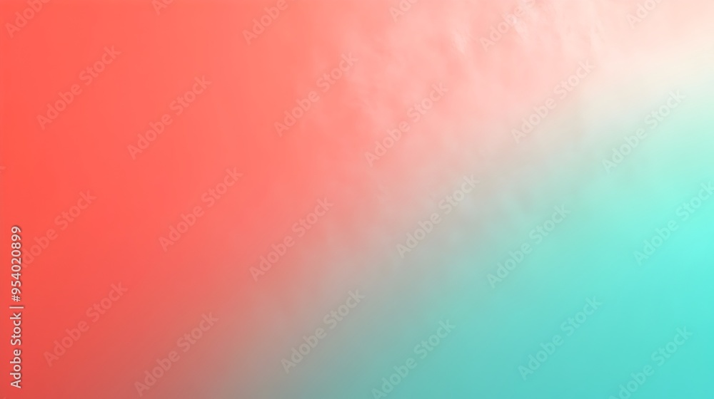 Poster mesmerizing vermilion and teal gradient background with smooth transitions offering a versatile and 