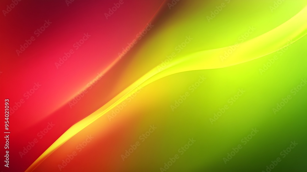 Poster elegant gradient background with smooth transitions between vibrant shades of lime green and crimson