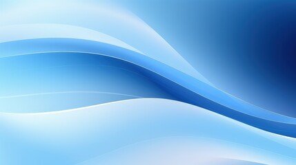 Obraz premium A smooth gradient design featuring flowing blue waves, ideal for backgrounds or digital artwork.