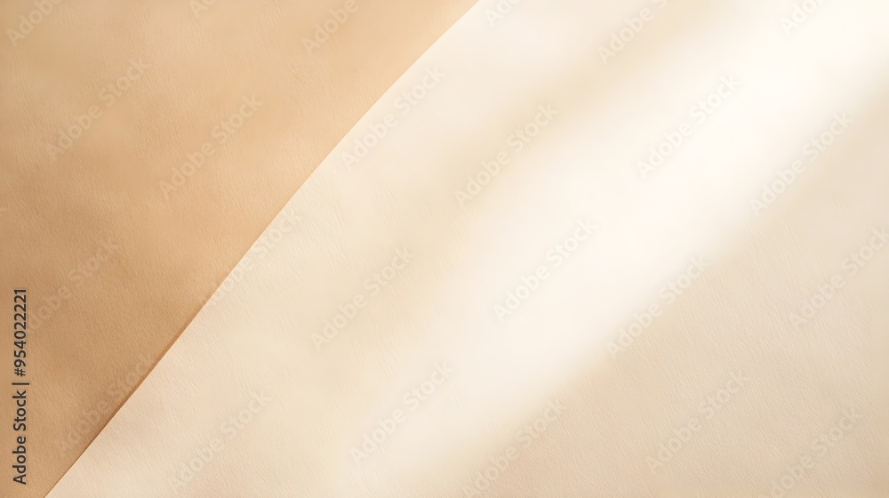 Poster elegant and minimalist textured paper background with soft gradient hues in warm beige tones providi