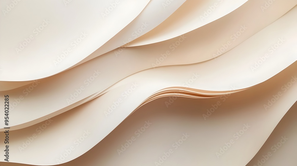 Poster minimalist and elegant textured paper background with soft gradient hues in shades of warm beige pro