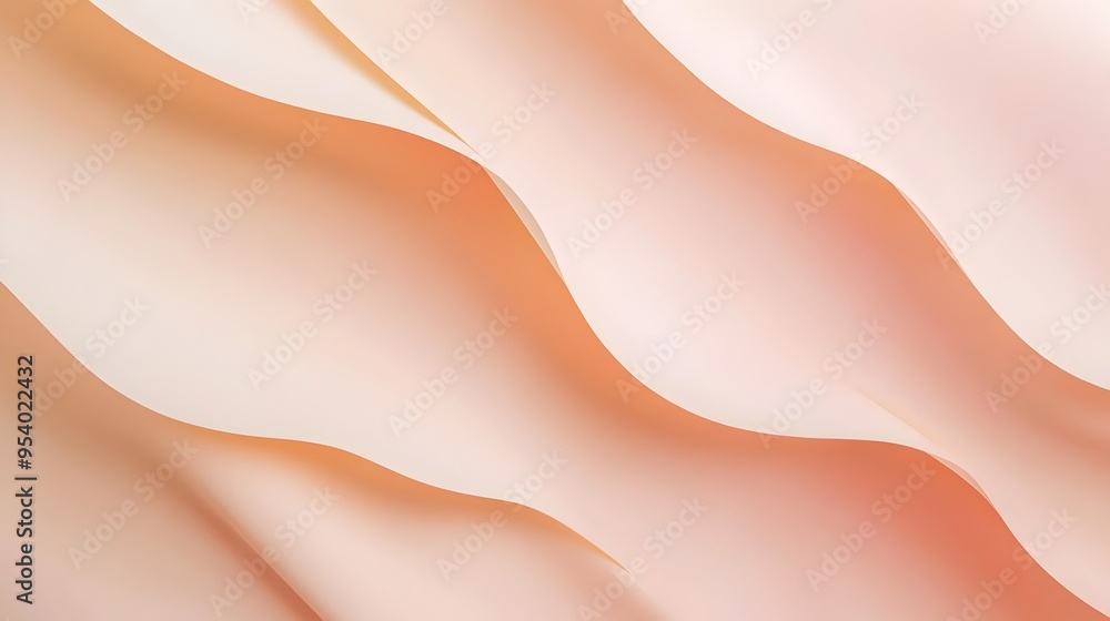 Poster elegant and minimalist textured paper background with soft gradient hues in shades of peach a versat